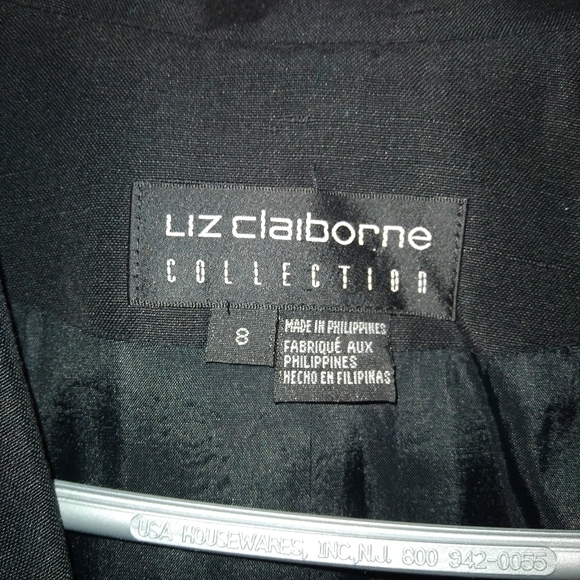 Liz Claiborne Black Blazer - 8 - Picture 4 of 5